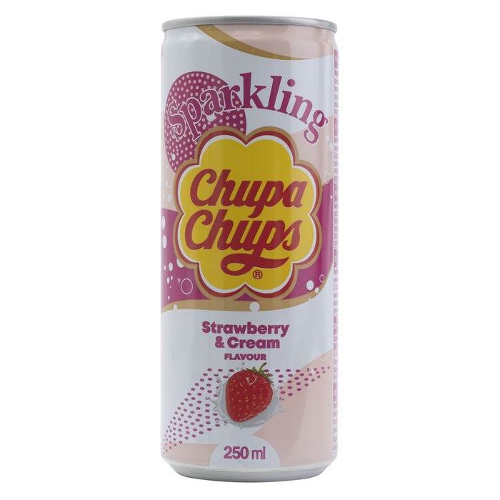 Chupa Chups Strawberry & cream flavour (250ml)