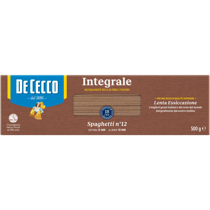 De Cecco Spaghetti integrali n° 12 (500g)