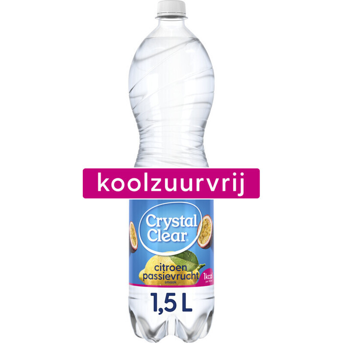 Crystal Clear Koolzuurvrij Citroen Passievrucht 1,5L (1.5L)