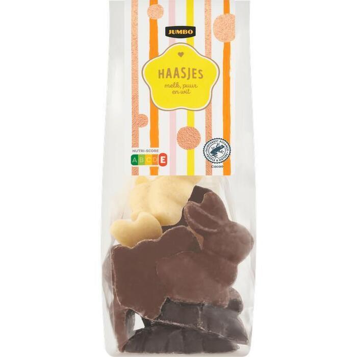 Jumbo Haasjes Melk, Puur en Wit 150 g (150g)