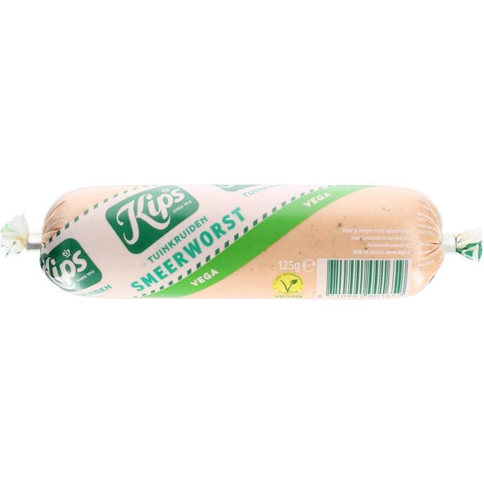 Kips Vega smeerworst tuinkruiden (125g)