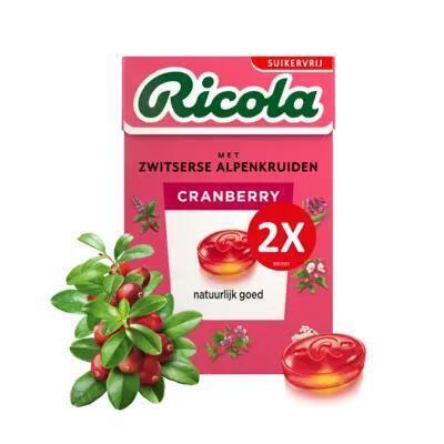 Ricola Cranberry suikervrij 2-pack (100g)