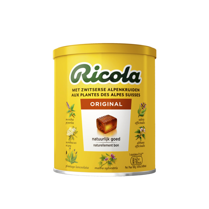 RICOLA ORIGINAL BLIKJE (100 × 2.5g)