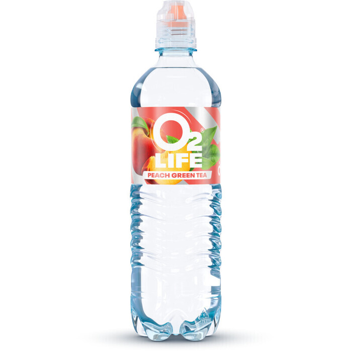 O2 Life Peach Green Tea 750 ml (0.75L)