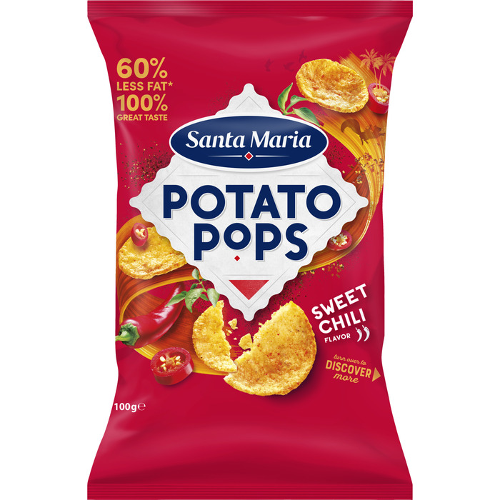 Santa Maria Potato pops sweet chili (100g)