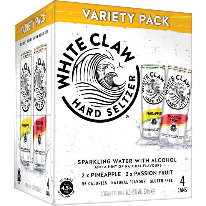 White Claw - Hard Seltzer - Variety Pack - 4X330ML (4 × 33cl)