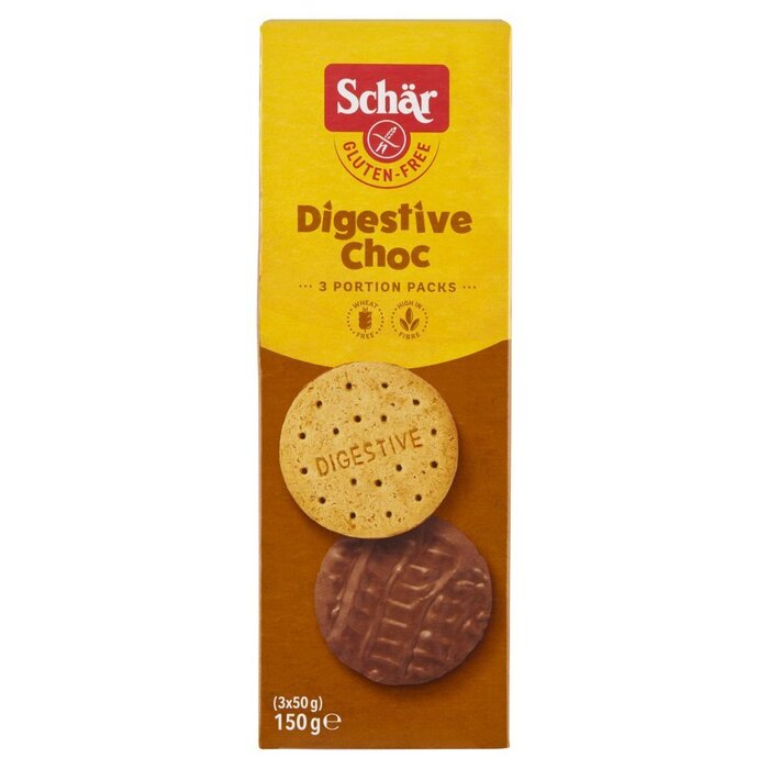 Glutenvrije Digestive chocolate (Doos, 50g)