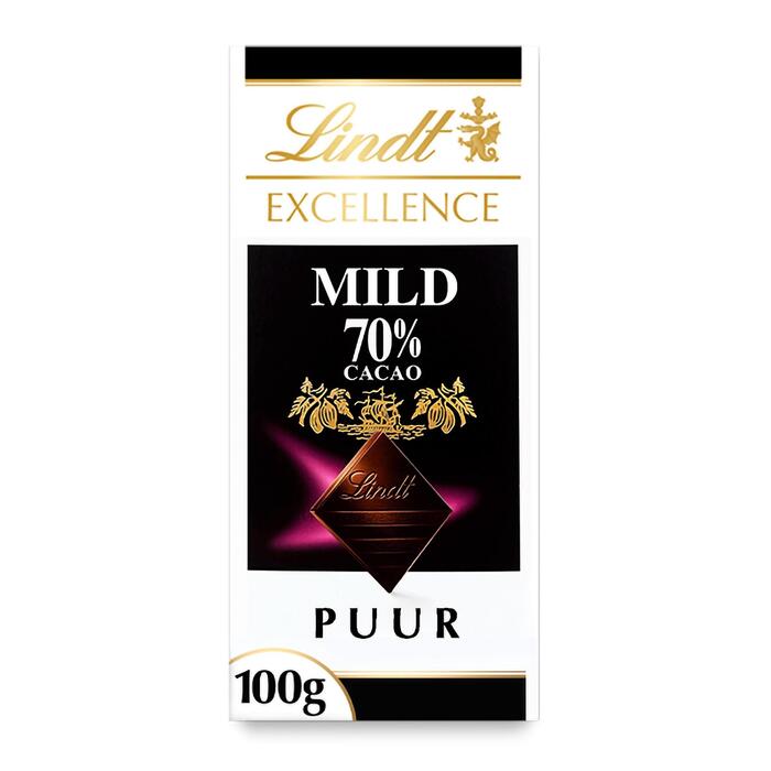 Lindt Excellence mild 70% (Doos, 100g)
