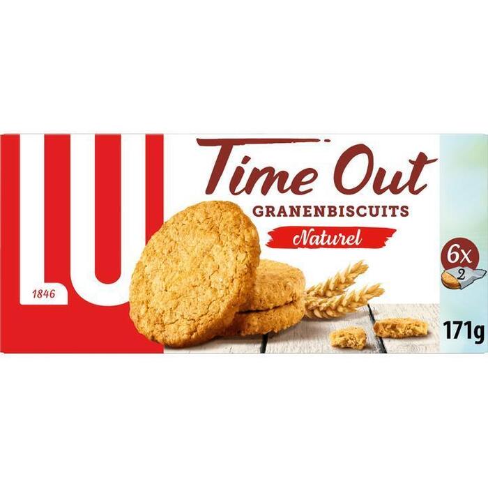 Time out granenbiscuits naturel (Doos, 171g)