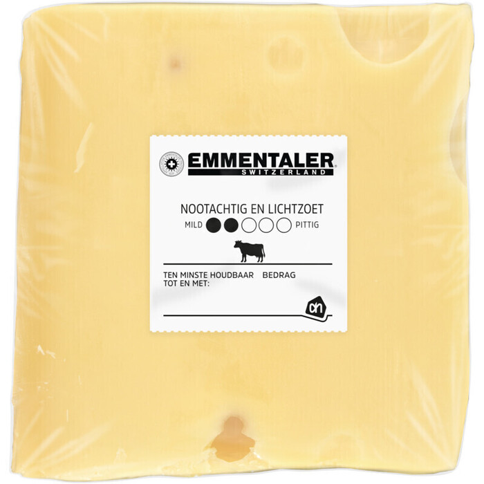 AH Zwitserse Emmentaler AOP 45+ voorverpakt (215g)