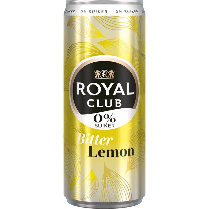 Royal Club 0% Suiker Bitter Lemon 0, 25L (250ml)