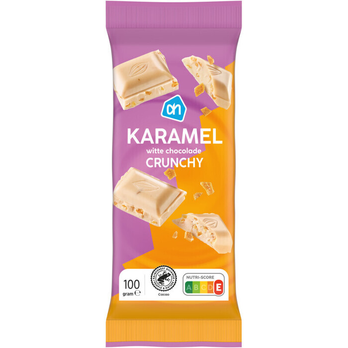 AH Karamel wittechocolade (100g)