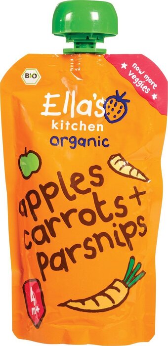 Ella's Kitchen Carrots apples + parsnips 4+ bio (Zak, 120g)