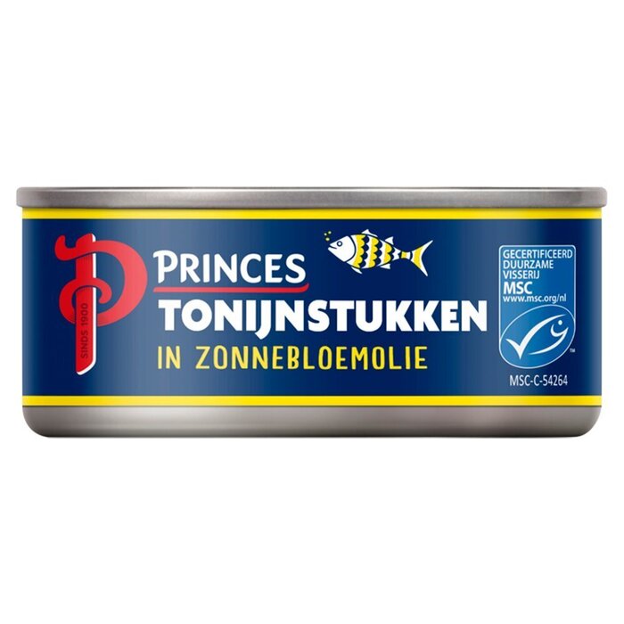 Princes Tonijnstukken in zonnebloemolie (145g)