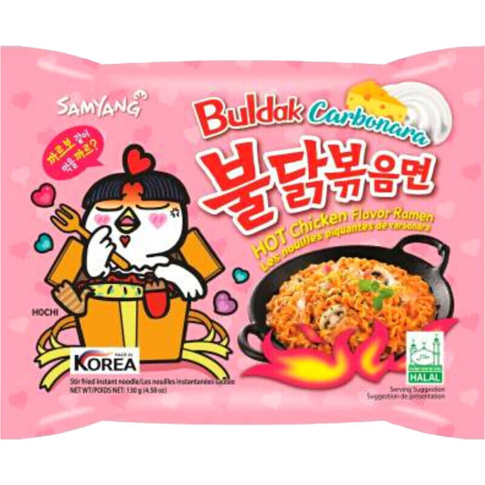 Samyang Buldak hot chicken ramen carbonara (130g)