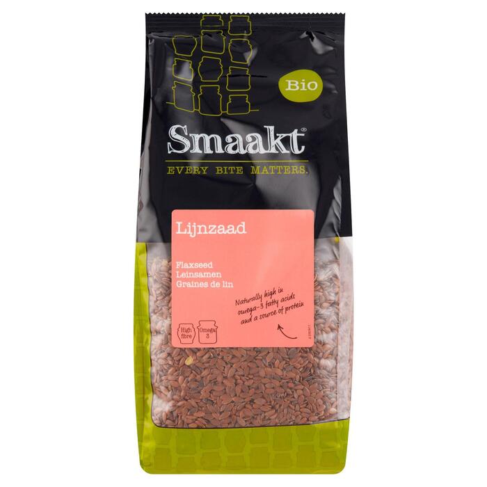 Biologisch Lijnzaad Heel (Zak, 500g)