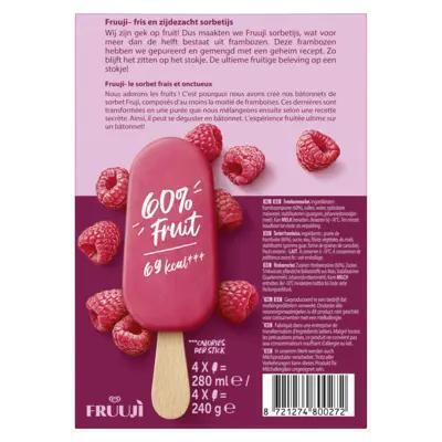 Ola Fruuji sorbetijs framboos (280ml)