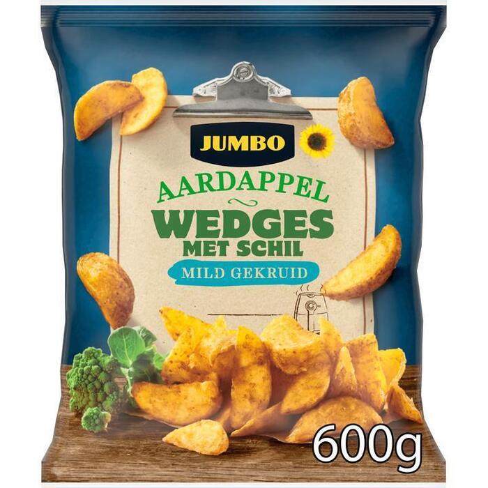 Jumbo Aardappelwedges met Schil Mild Gekruid 600 g (600g)
