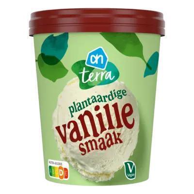 AH Terra Plantaardige vanille smaak ijs (0.5L)