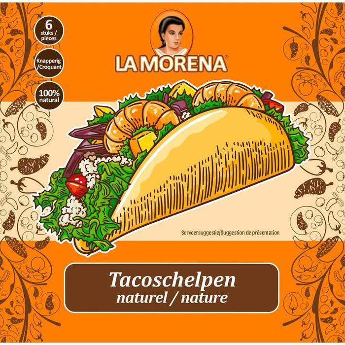 La Morena Tacoschelpen naturel (75g)