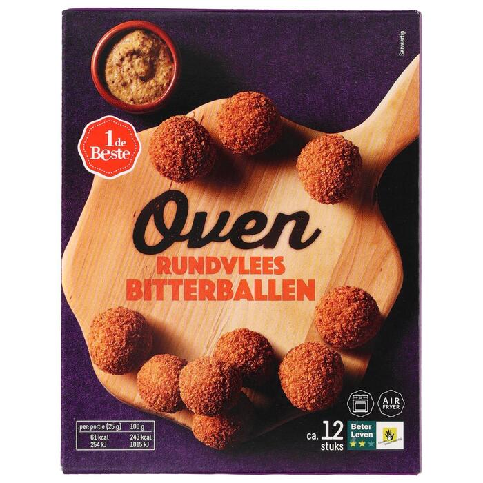 1 de Beste Oven bitterballen 12 stuks (300g)