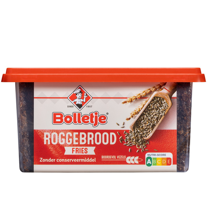 BOLLETJE Roggebrood Fries Kuip 500GR (9 × 55.6g)