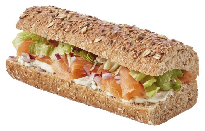 PLUS Meergranen baguette gerookte zalm
