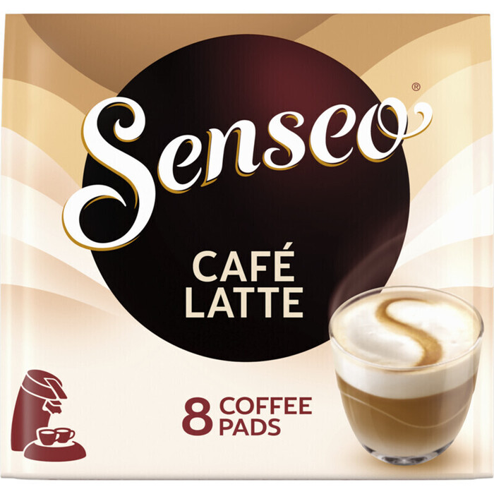 Café Latte koffiepads (Stuk, 8 × 11.5g)