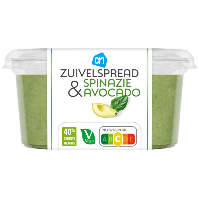 AH Zuivelspread spinazie avocado (150g)