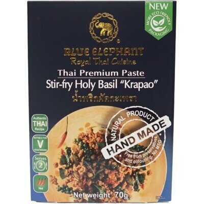 Blue Elephant Thaise basilicum roerbak pasta (70g)