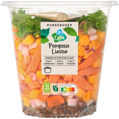 AH Pureersoep pompoen linzen (520g)