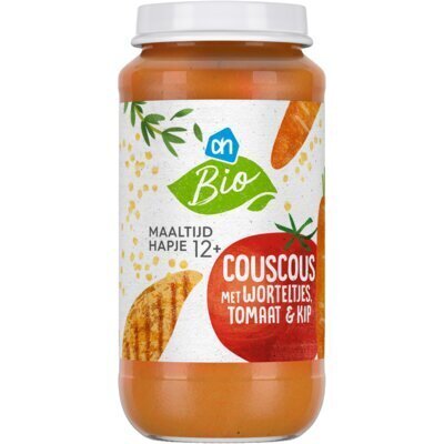 AH Biologisch Couscous met wortelt tom mais kip 12m06 (250g)