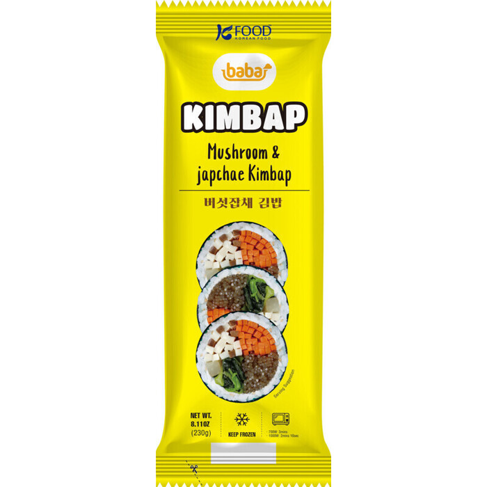 Baba Kimbap mushroom & japchae (230g)