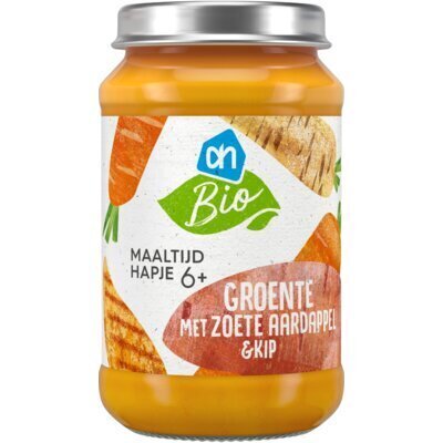 AH Biologisch Maaltijdhapje groente aardappel & kip 6+ (190g)