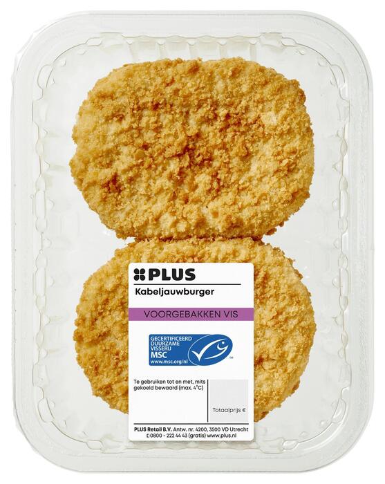 PLUS Gebakken kabeljauwburger 200 GR