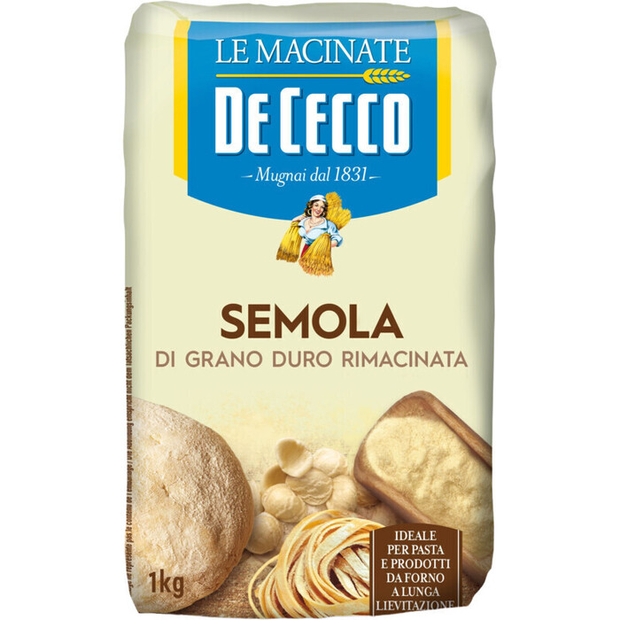 De Cecco Semola di Grano Duro Rimacinata 1kg (1kg)