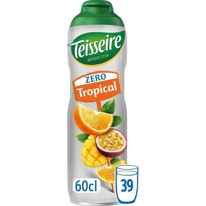 Teisseire Zero Suiker Tropical Siroop 60 cl (0.6L)