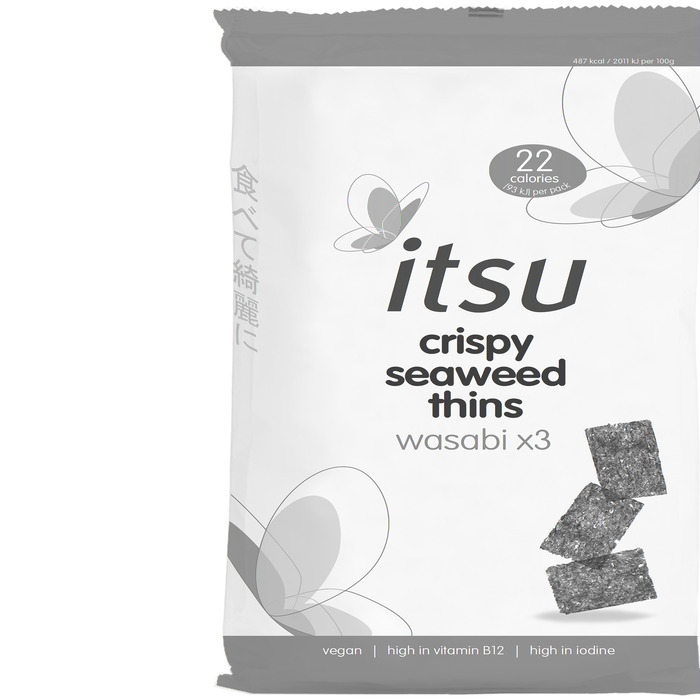 Itsu Crispy seaweed thins wasabi (15g)
