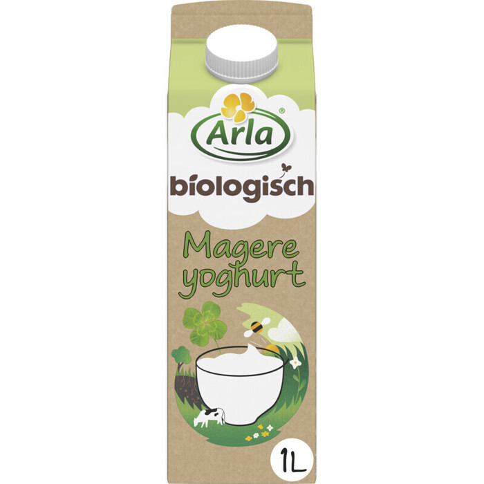 Biologische Magere yoghurt (Stuk, 1L)