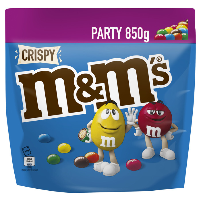 M&M'S Crispy Chocolade Party 850g (850g)