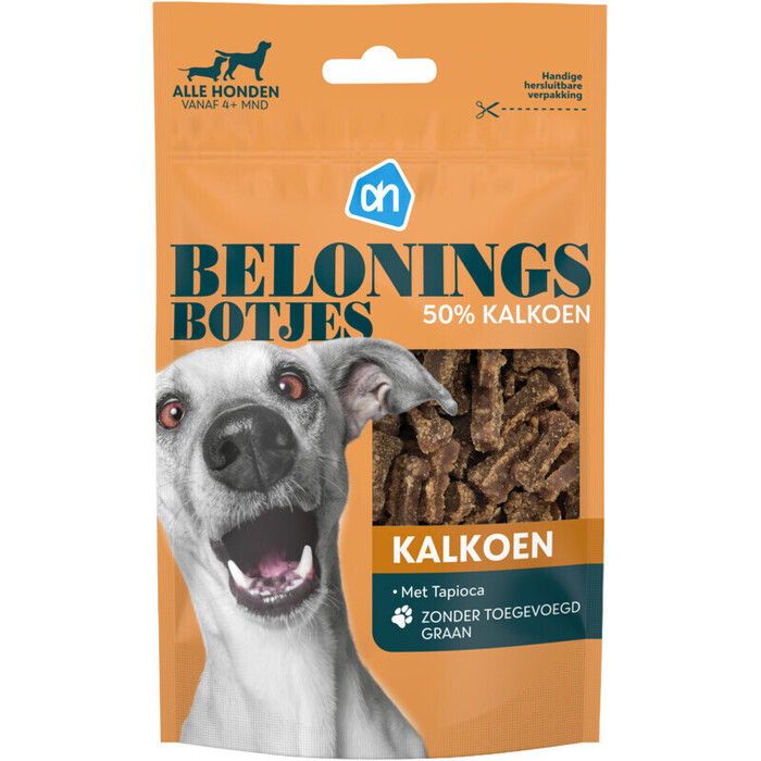 AH Natuurlijke beloningsbotjes kalkoen (100g)