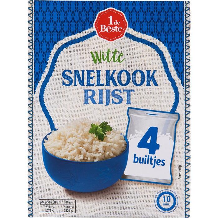 1de Beste snelkookrijst wit builen 300 gram (300g)