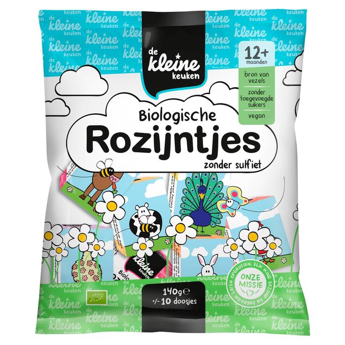 Biologische Rozijnen 12+ (Zakje, 140g)
