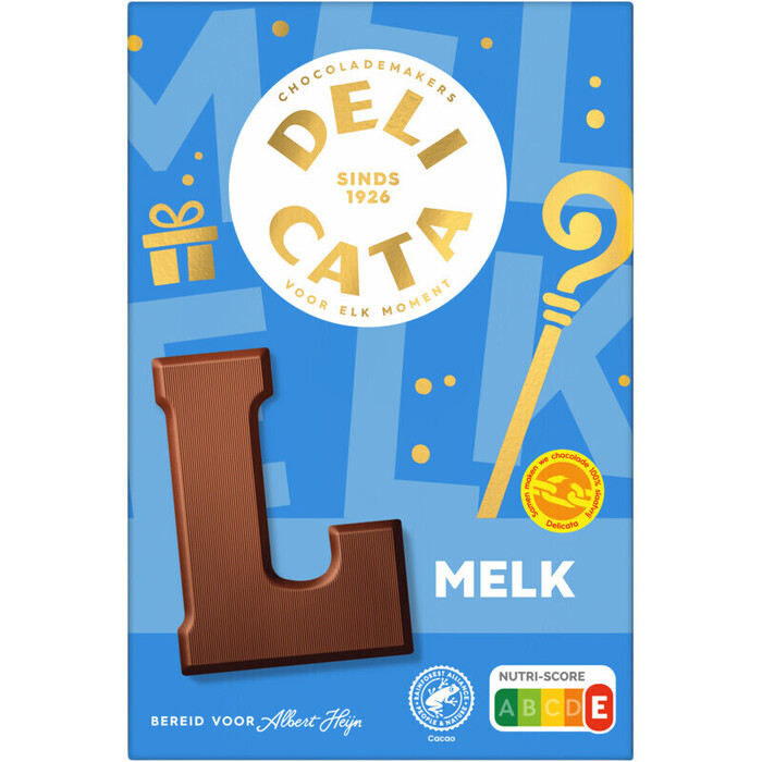 Delicata Chocoladeletter melk L (160g)