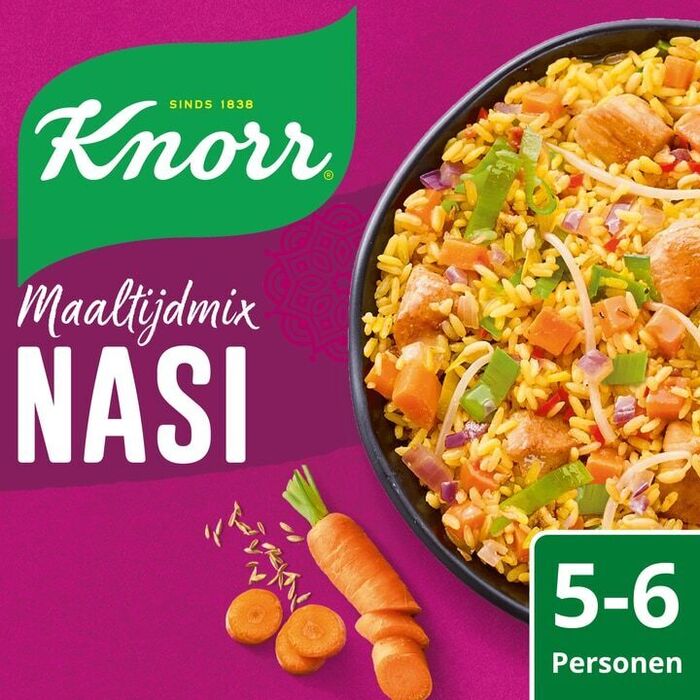 Knorr Maaltijdmix Voordeelverpakking Nasi 66 g (Zak, 66g)