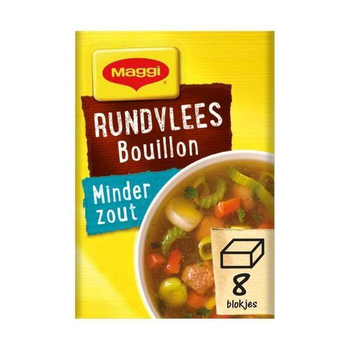Maggi Rundvlees bouillon minder zout (72g)