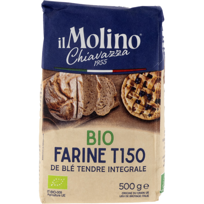 Il Molino Chiavazza Bio Volkoren Bloem van Zachte Tarwe 500 g (500g)