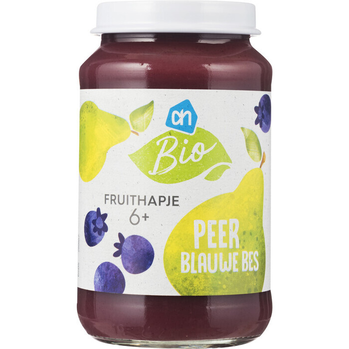 AH Biologisch Fruithapje peer-blauwe bes 6m (200g)