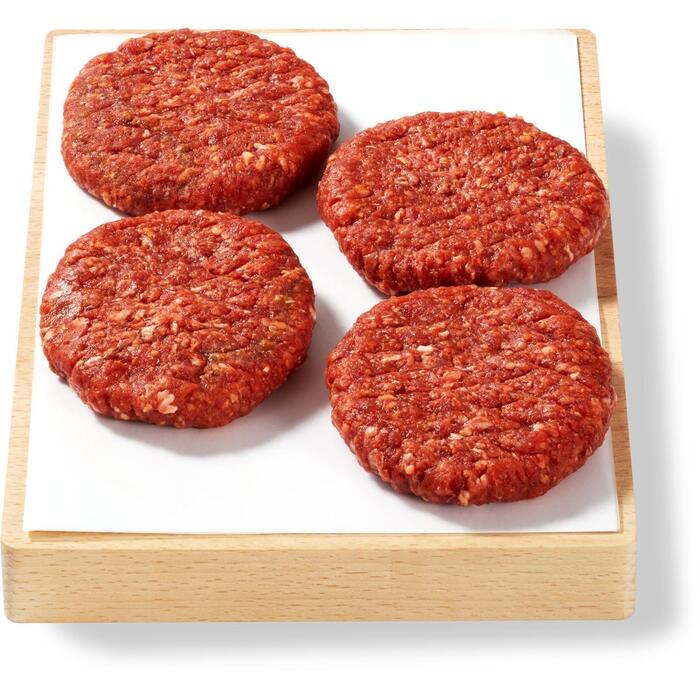 Runderhamburger 4 st. (4 × 100g)