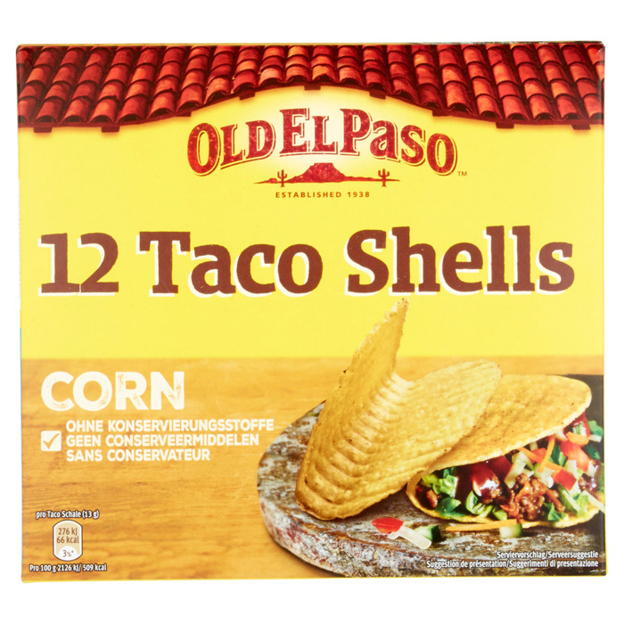 Old El Paso Taco Shells 156g (12 × 13g)